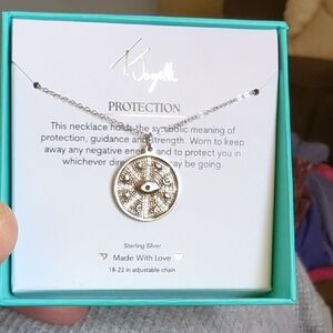 Larimar Wave Sterling Silver Charm Necklace